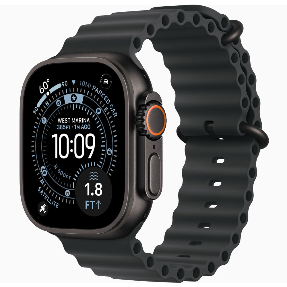 Apple Watch Ultra 3 GPS + Cellular 49mm Black Titanium Case with Black