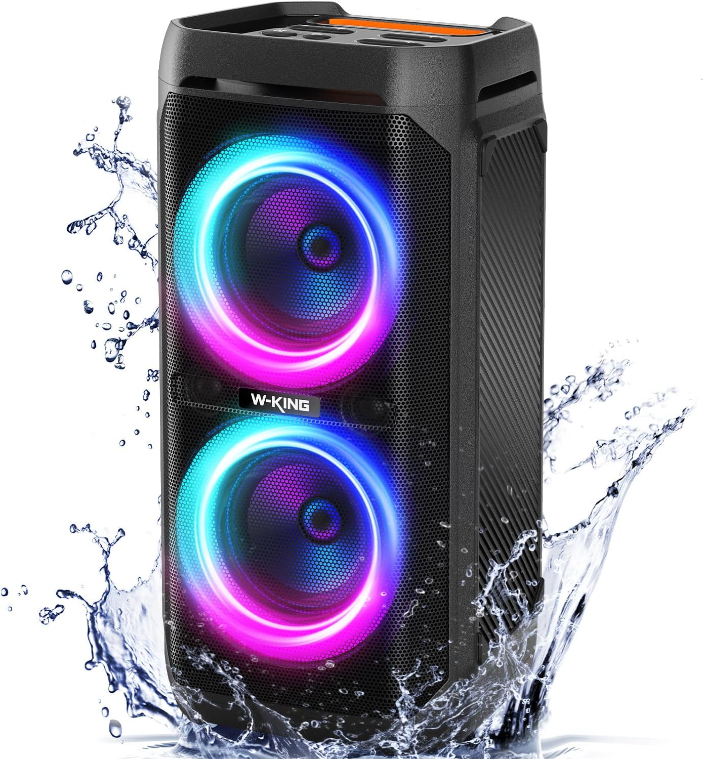 QxbJoy Portable Bluetooth Party Speaker: 160W Peak Powerful