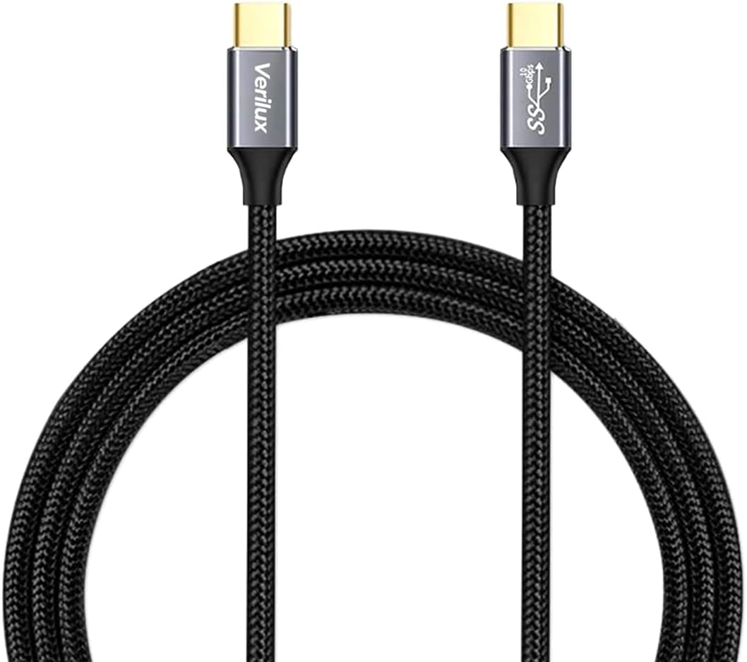 Verilux® Type C to Type C Cable 100W 10Ft/3m Fast Charging USB C Cable