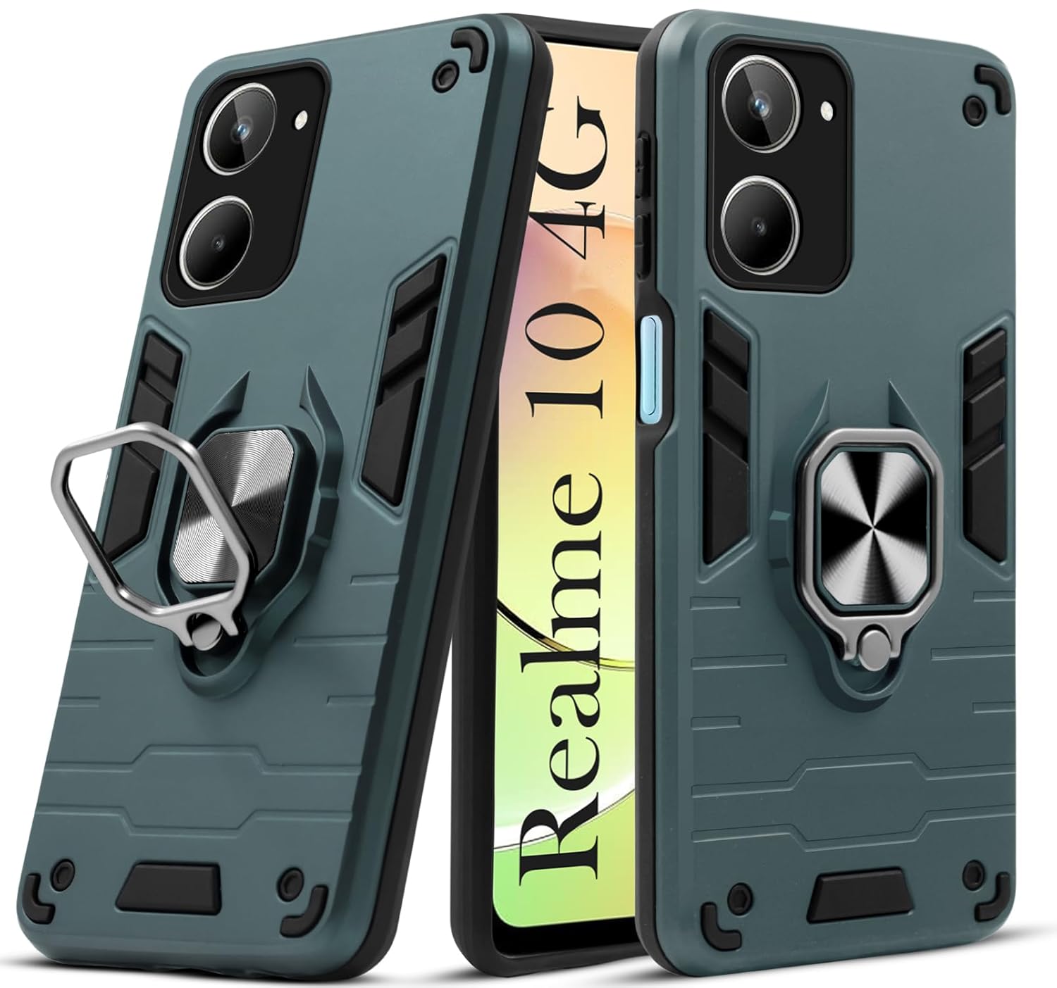 Jkobi Back Cover Case for Realme 10 (Shockproof Polycarbonate Dual