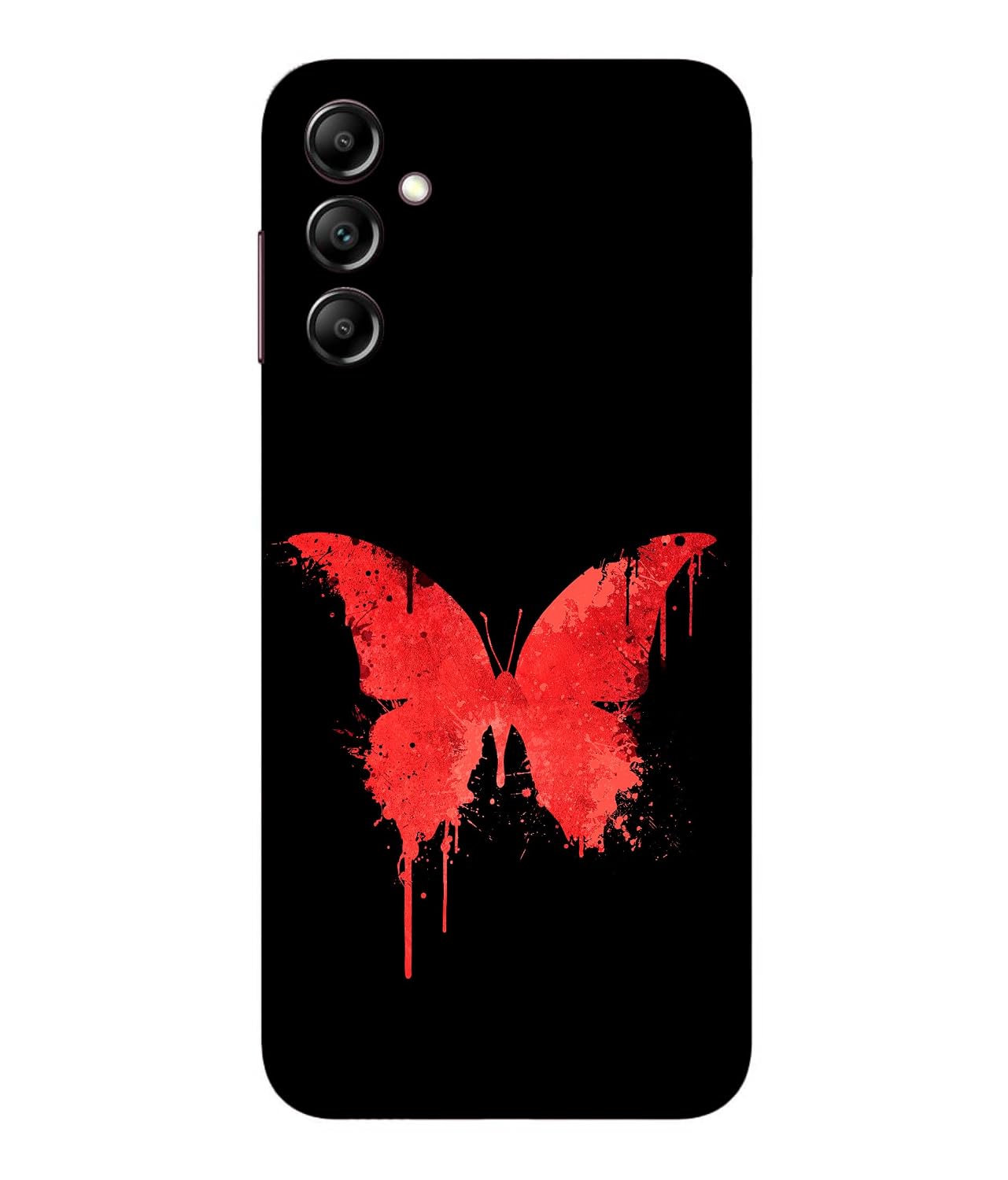TRUEMAGNET Premium ''Butterfly'' -(Red) Printed Hard Mobile Back Cover
