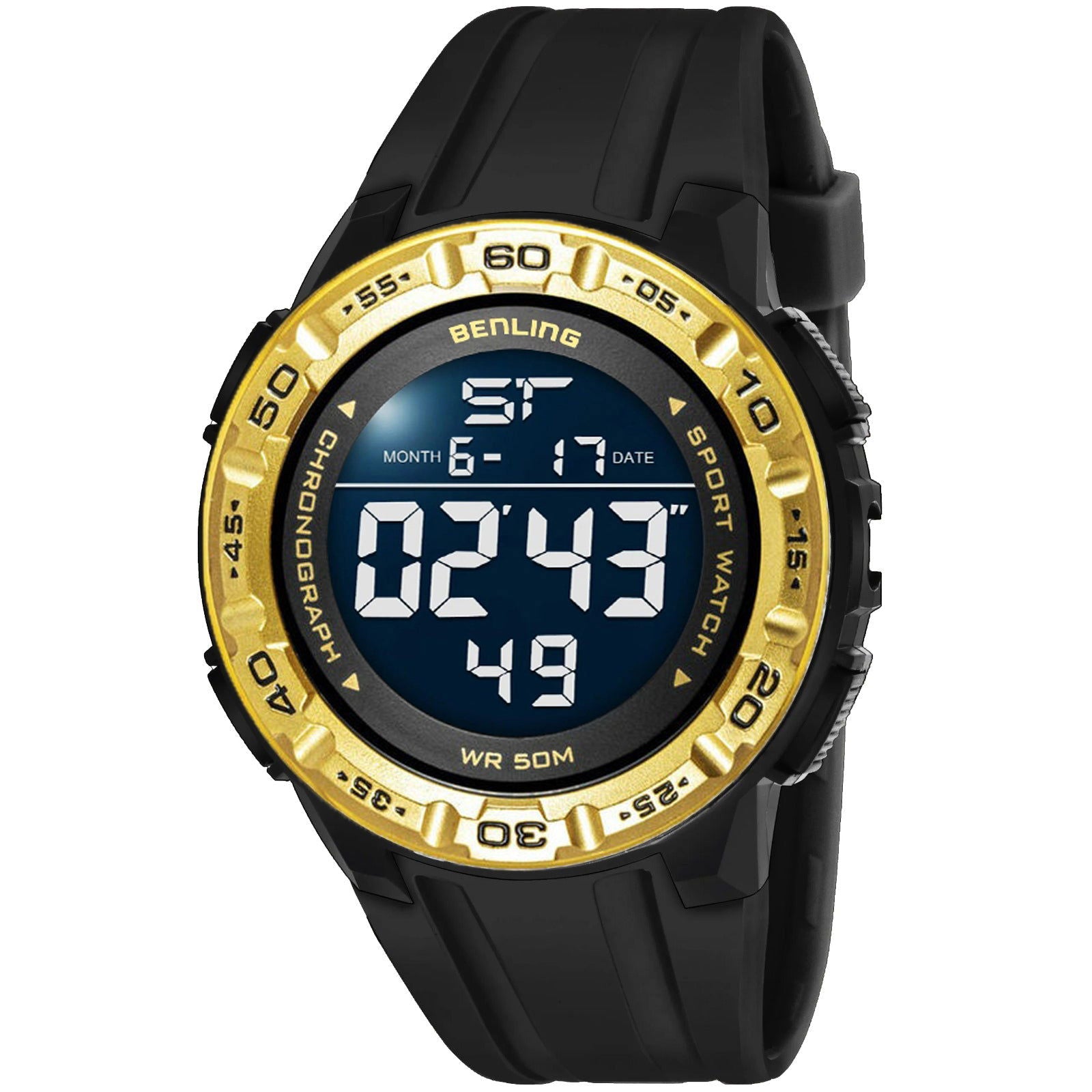 Digital Wrist Watch with Led Backlight