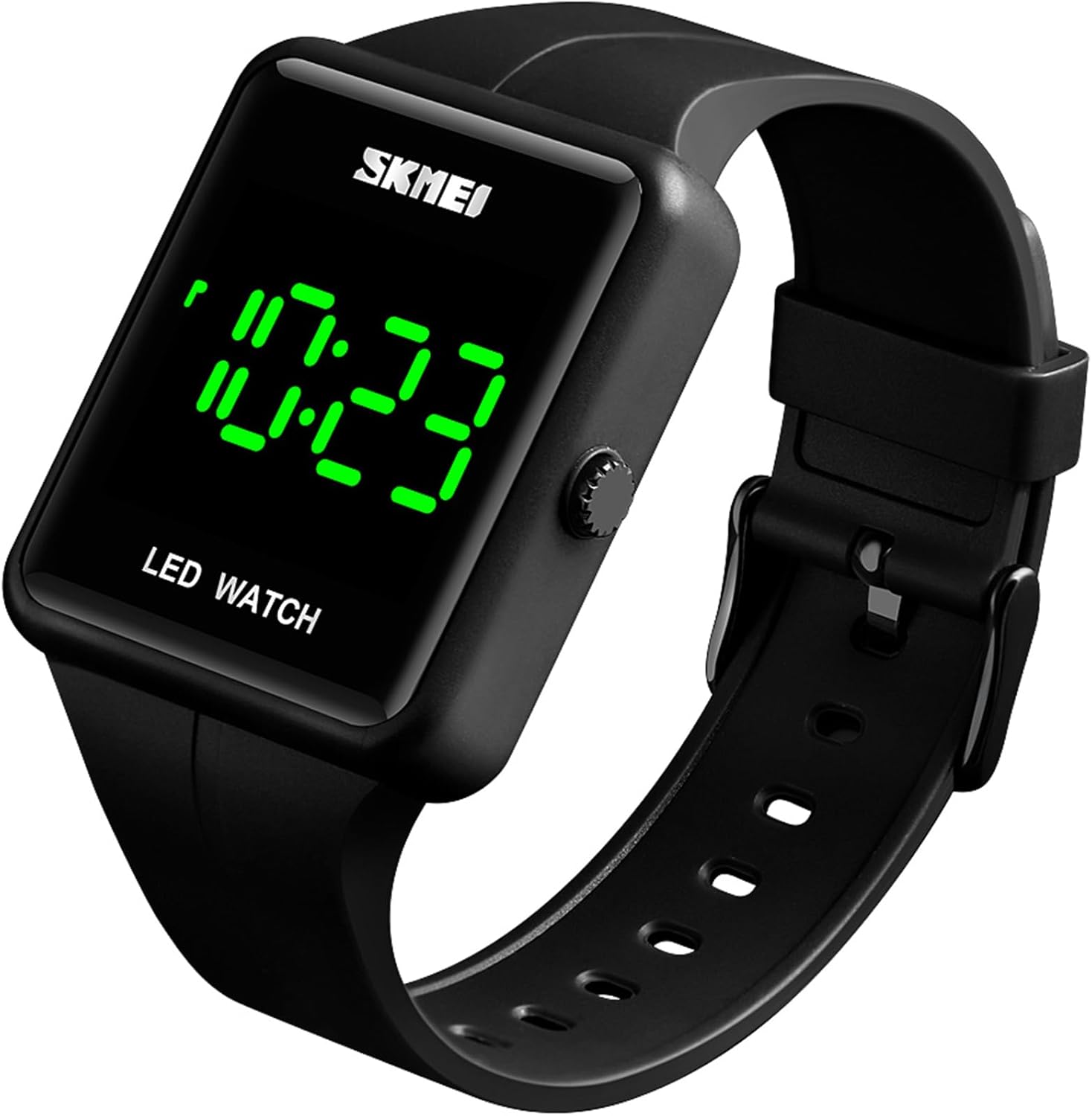 Gosasa Large Face LED Digital Watch Date Time 3Bar Waterproof