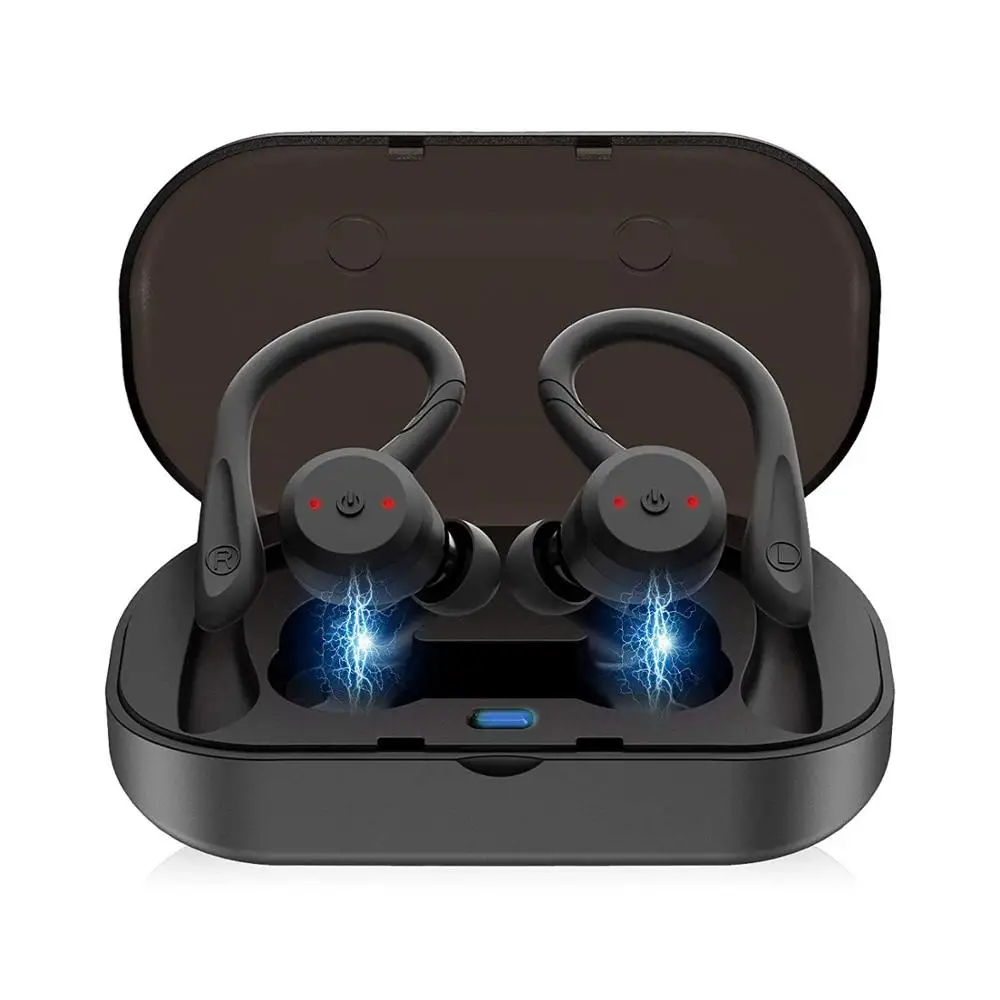 TWS True Wireless Earbuds V5.0 Bluetooth Headphones IPX7 Waterproof 3D