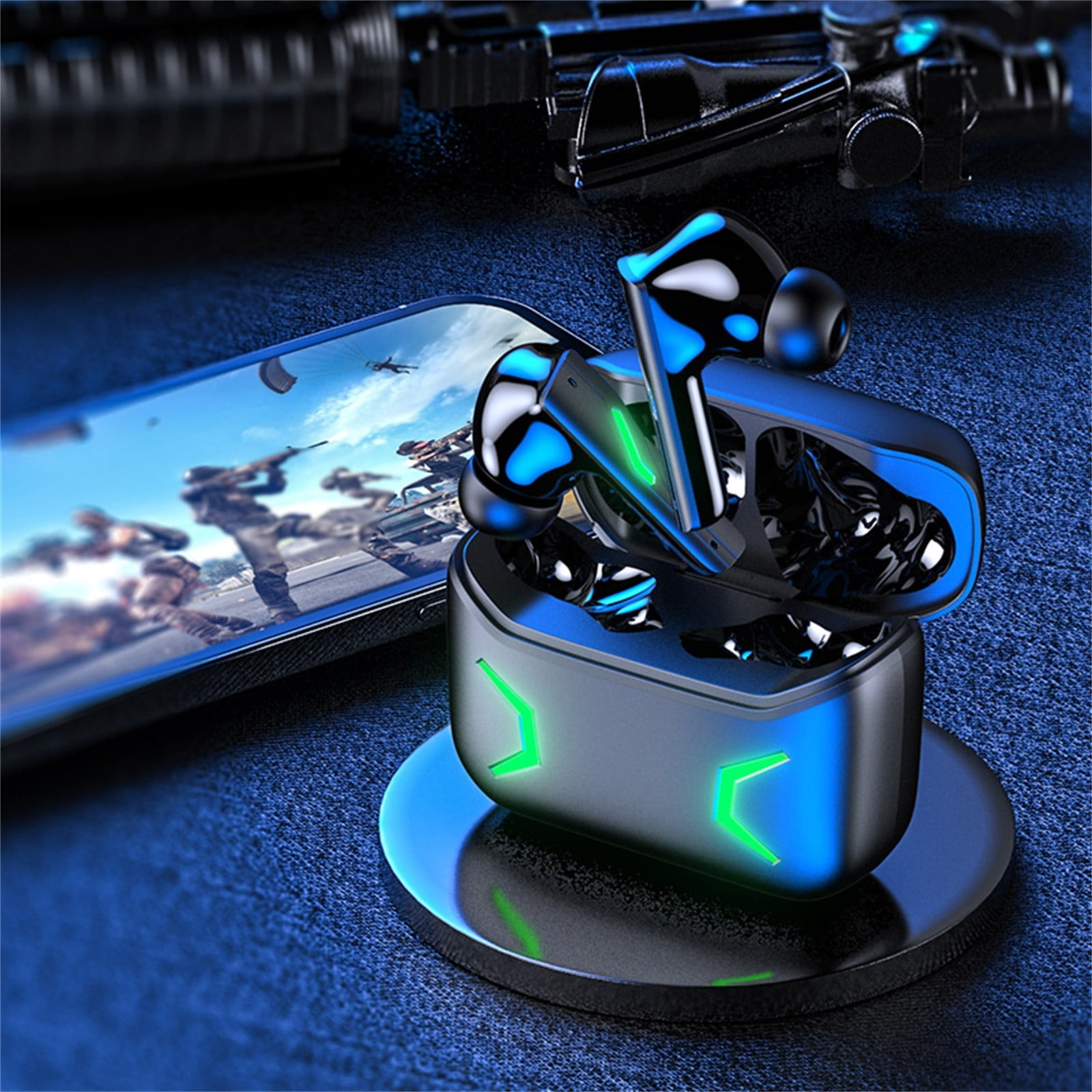 Noise-Canceling Bluetooth Earbuds, TWS True Wireless, IPX6 Water