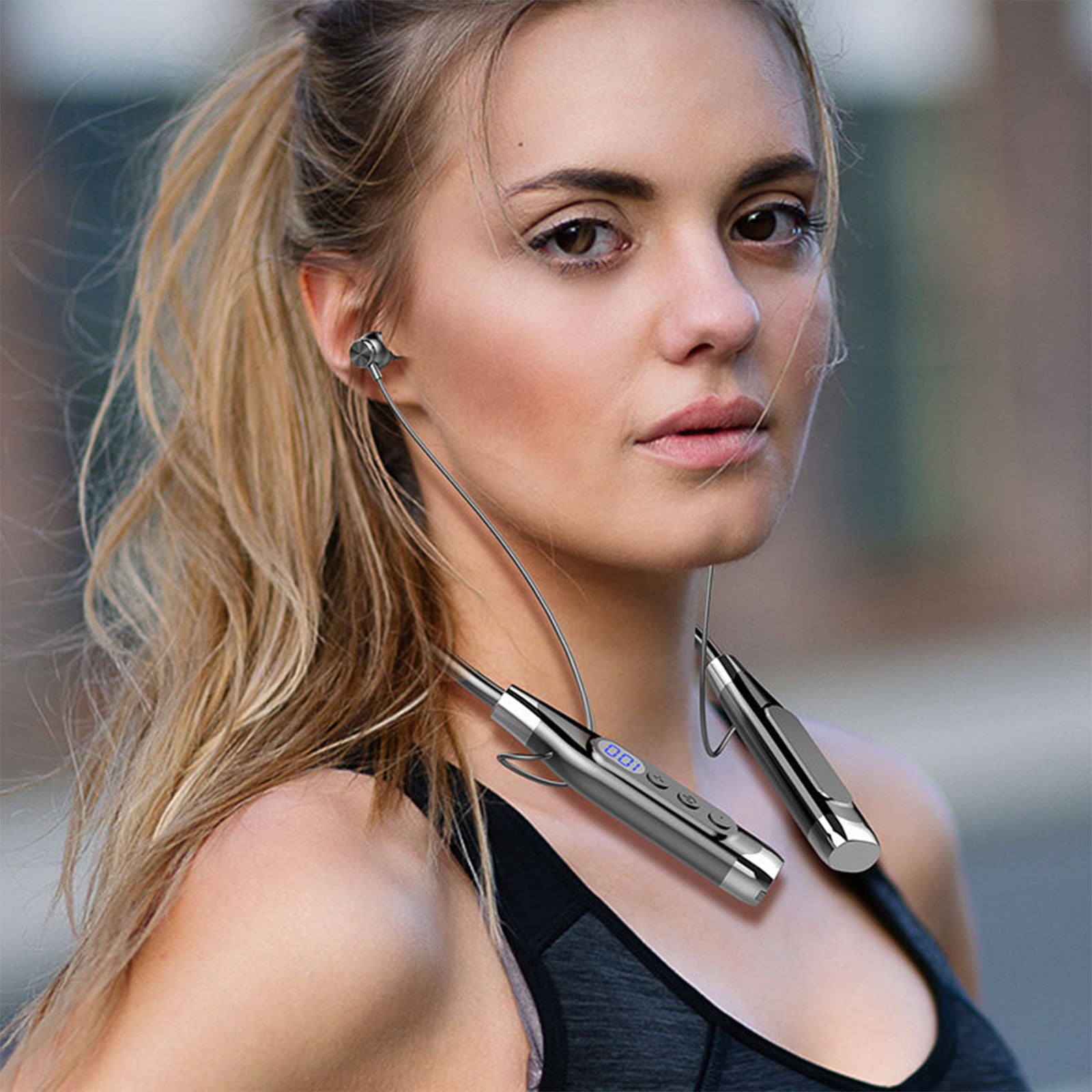 Bluetooth Headset, 2024 Upgraded Wireless Neckband Bluetooth Headphones