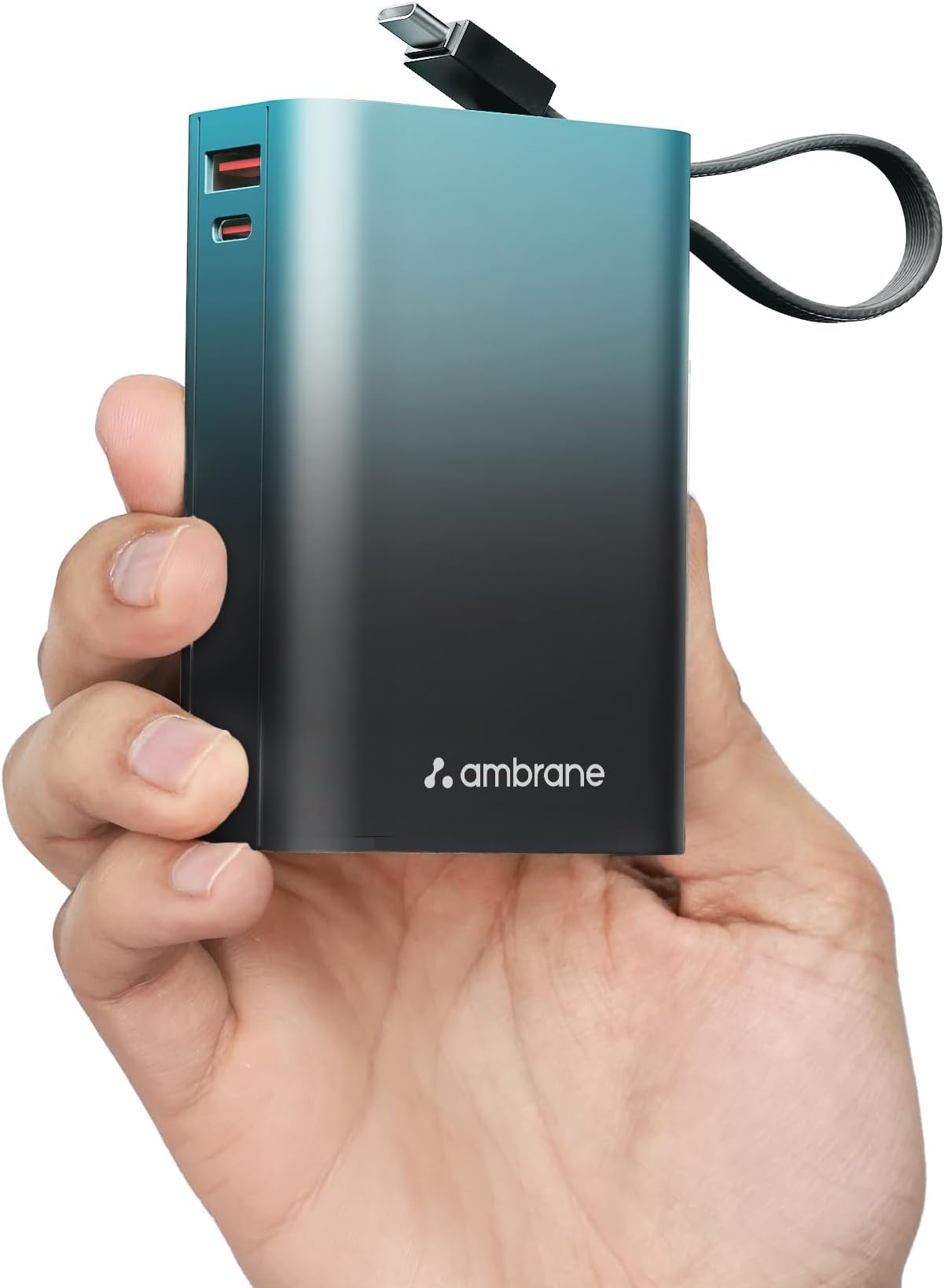 Ambrane 20000mAh Powerbank, 22.5W Fast Charging, Triple Output (2 USB