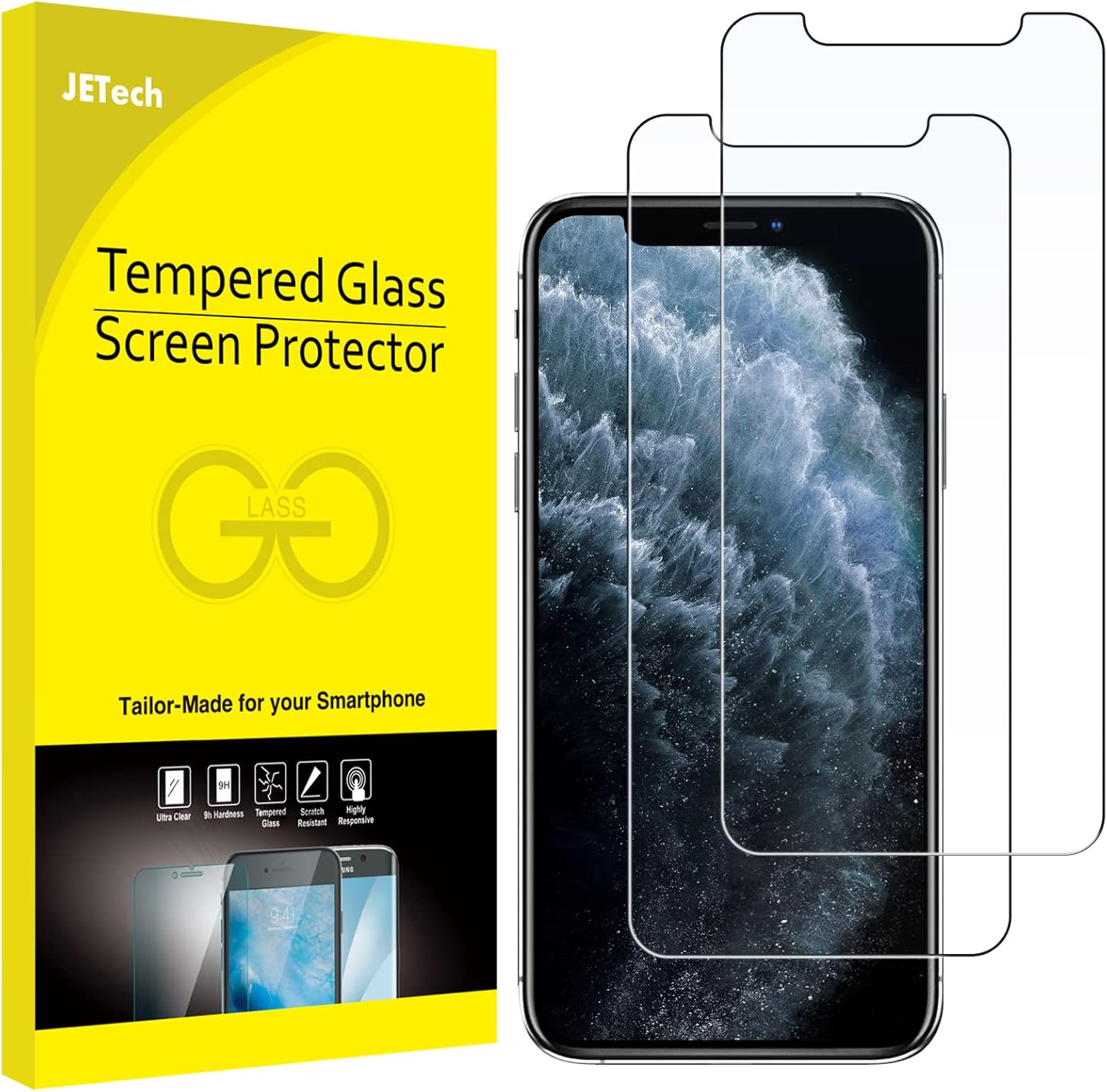 JETech Screen Protector for iPhone 11 Pro Max and iPhone Xs Max 6.5