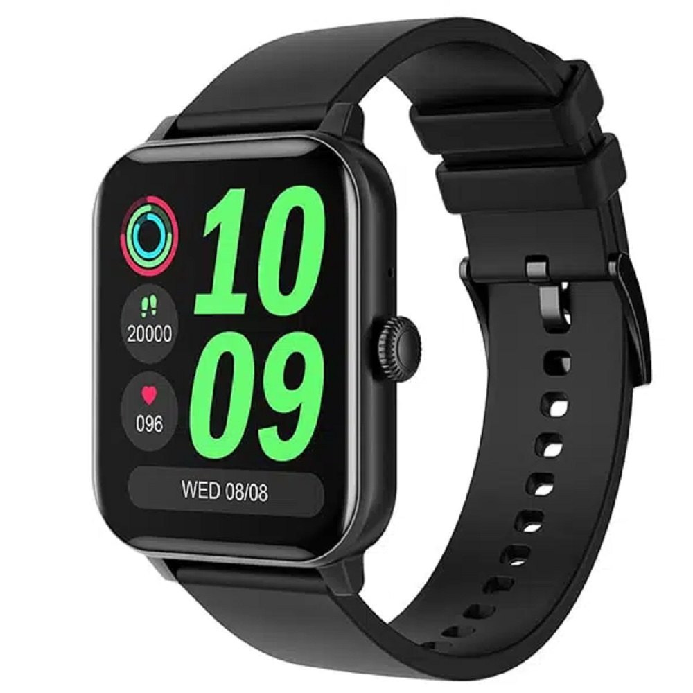 Black Metal,Silicone Fire Boltt Ninja Calling Smart Watch, 40 Gram