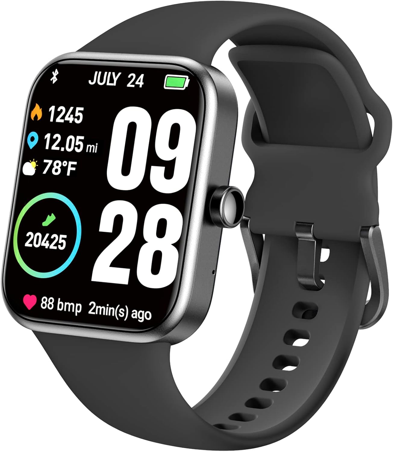 TOZO S2 44mm Smart Watch Alexa Built-in Fitness Tracker with Heart Rate