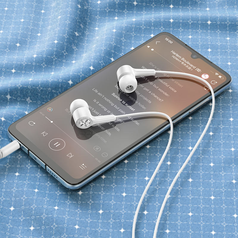 Wired earphones 3.5mm “M104 Gamble" with mic - HOCO